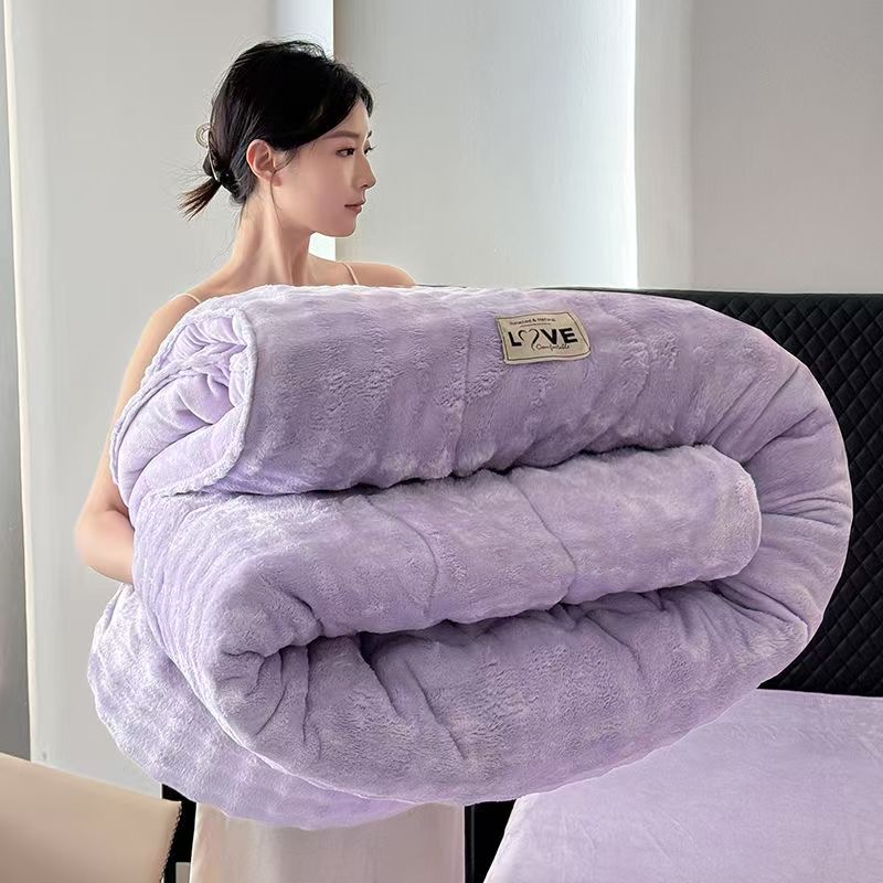紫色兔兔被套加厚2*2.3