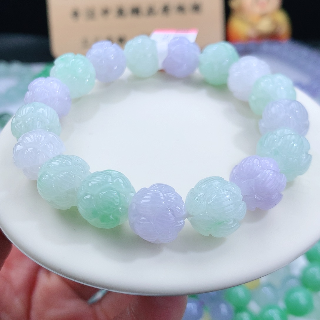 翡翠手链未镶嵌卡12