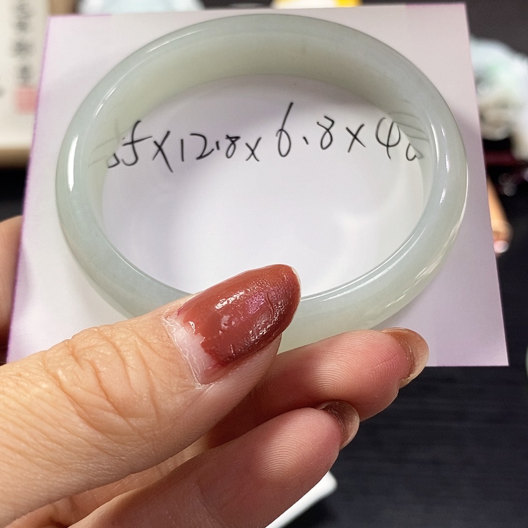 翡翠手镯未镶嵌平***樂天然翡翠