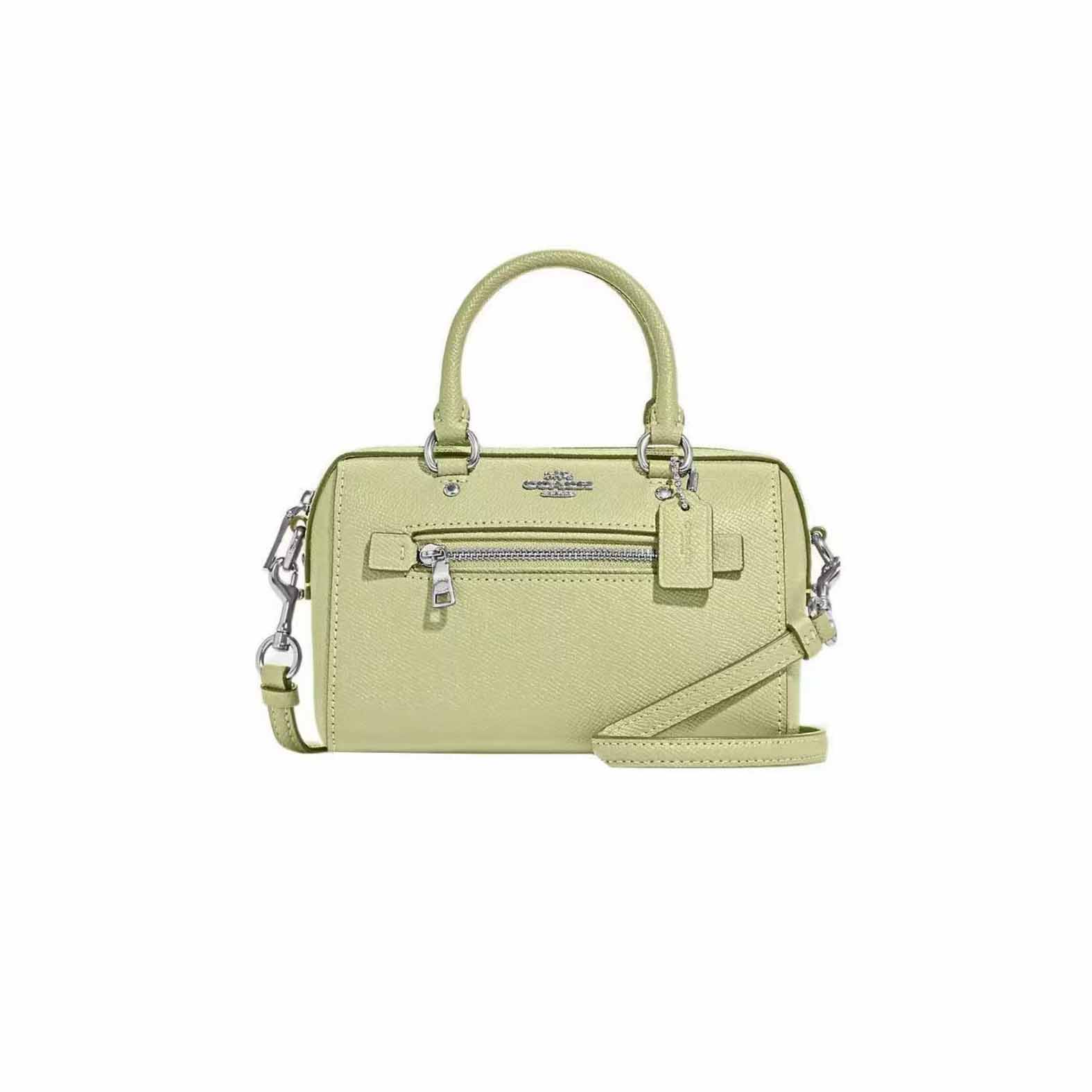 95新 COACH/蔻驰 /蔻驰绿色波士顿包/H8260/16X10X9