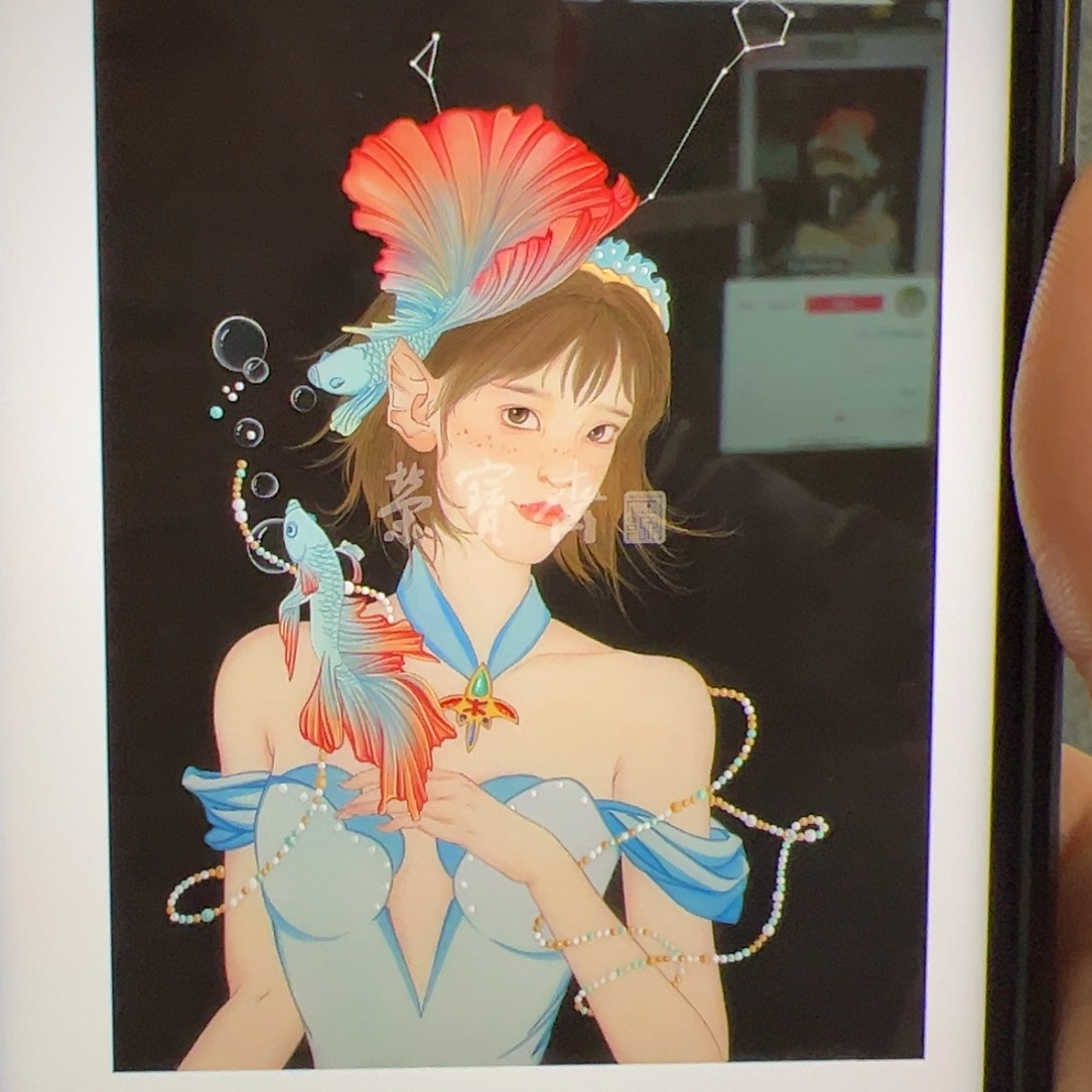 国画g****5（a16867）双鱼 书画