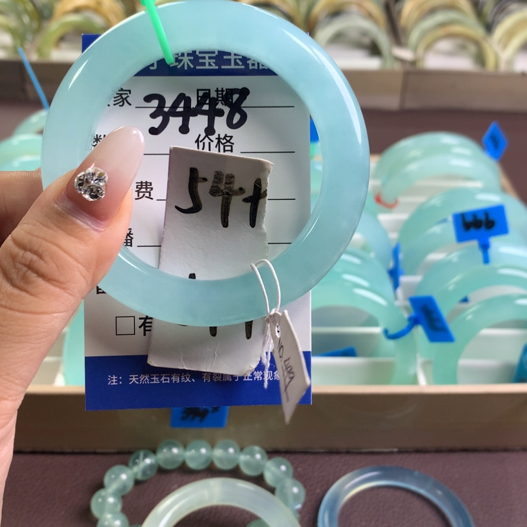 未镶嵌蛇纹石玉手镯3448