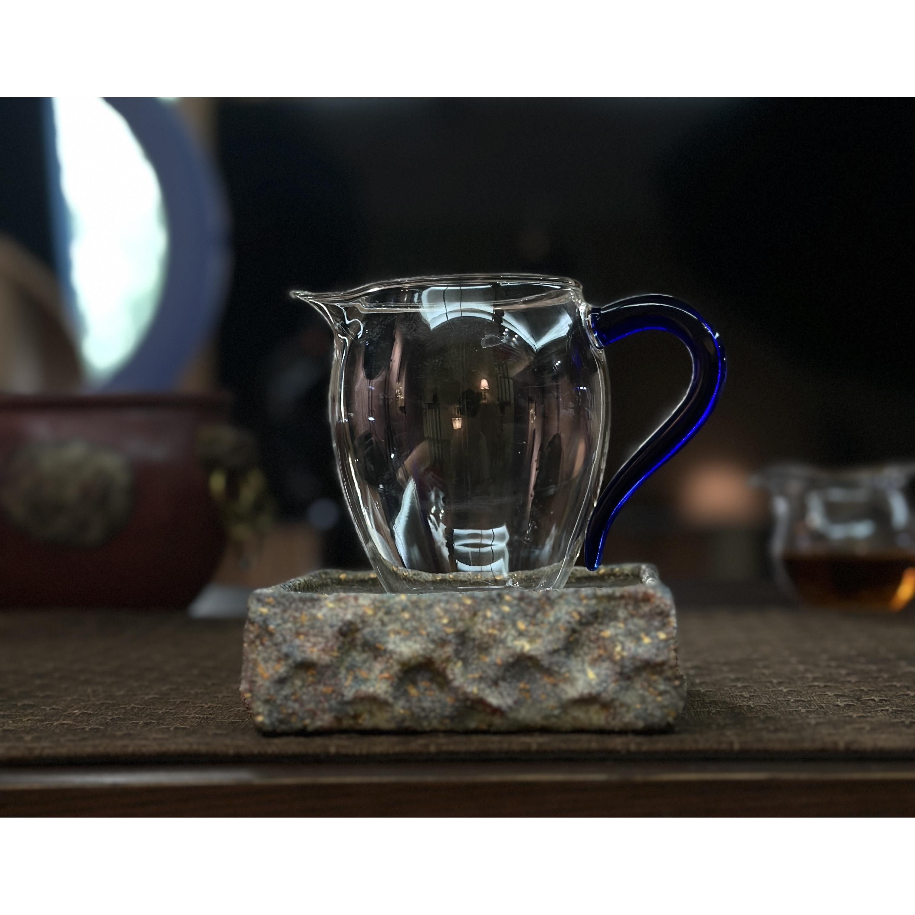 【心怡甄选】蓝把玲珑公道杯350ml