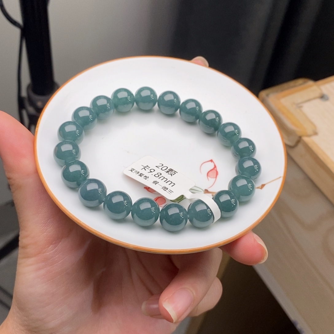 未镶嵌手链翡翠翡翠y510 卡9.8