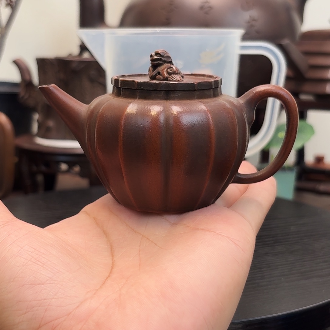 老朱泥紫砂壶三水