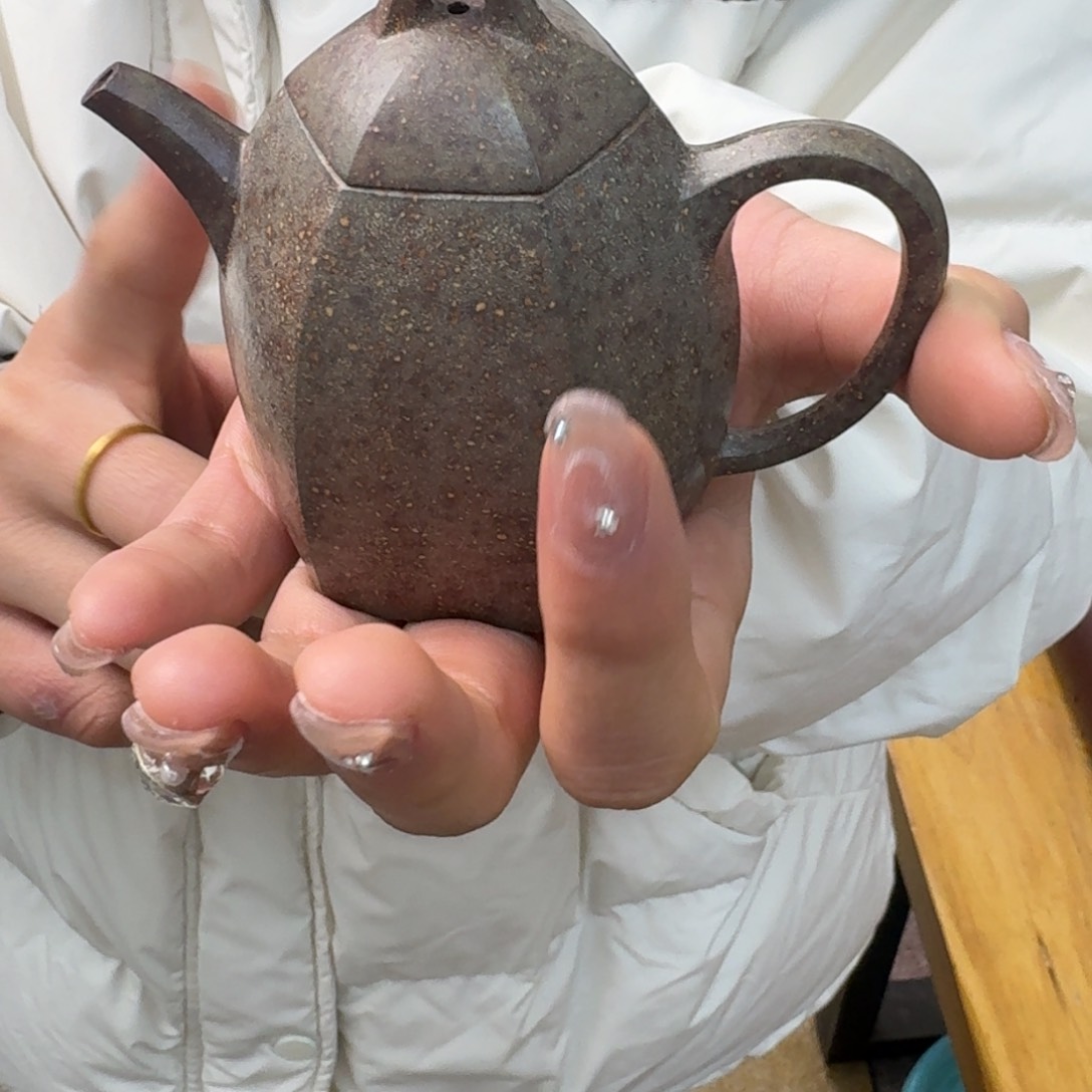 紫砂茶壶紫砂壶六方秦权130cc