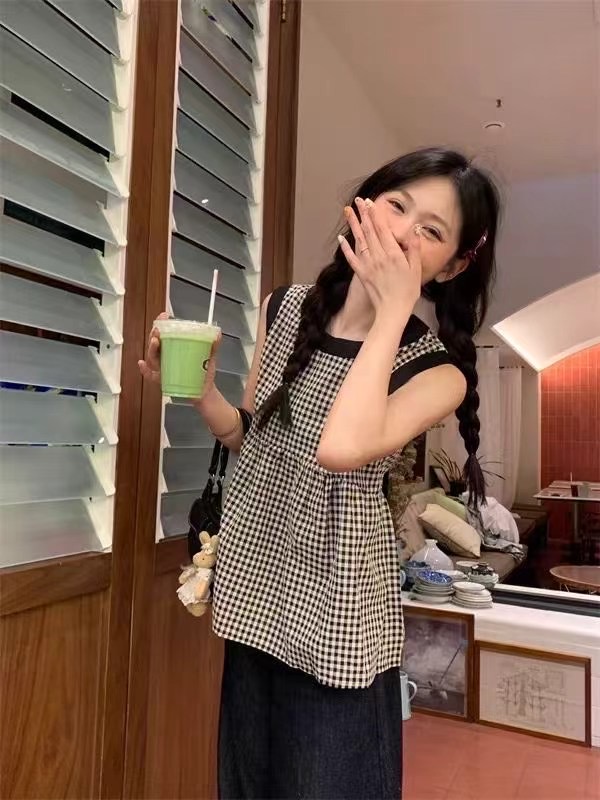 孕妇装2025夏季新款休闲宽松韩版背心上衣百搭法式时尚阔腿裤套装