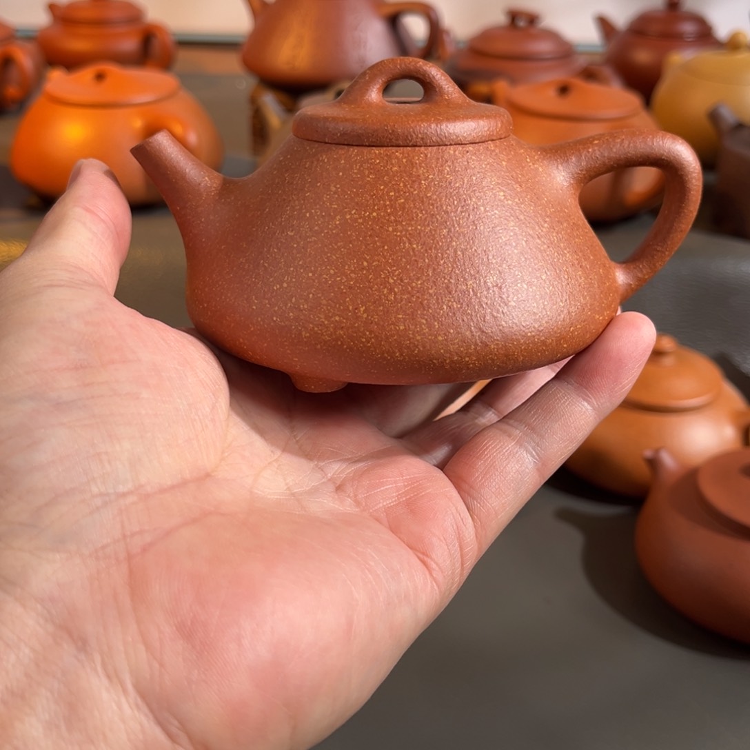 茶壶紫砂半手红降坡子冶壶