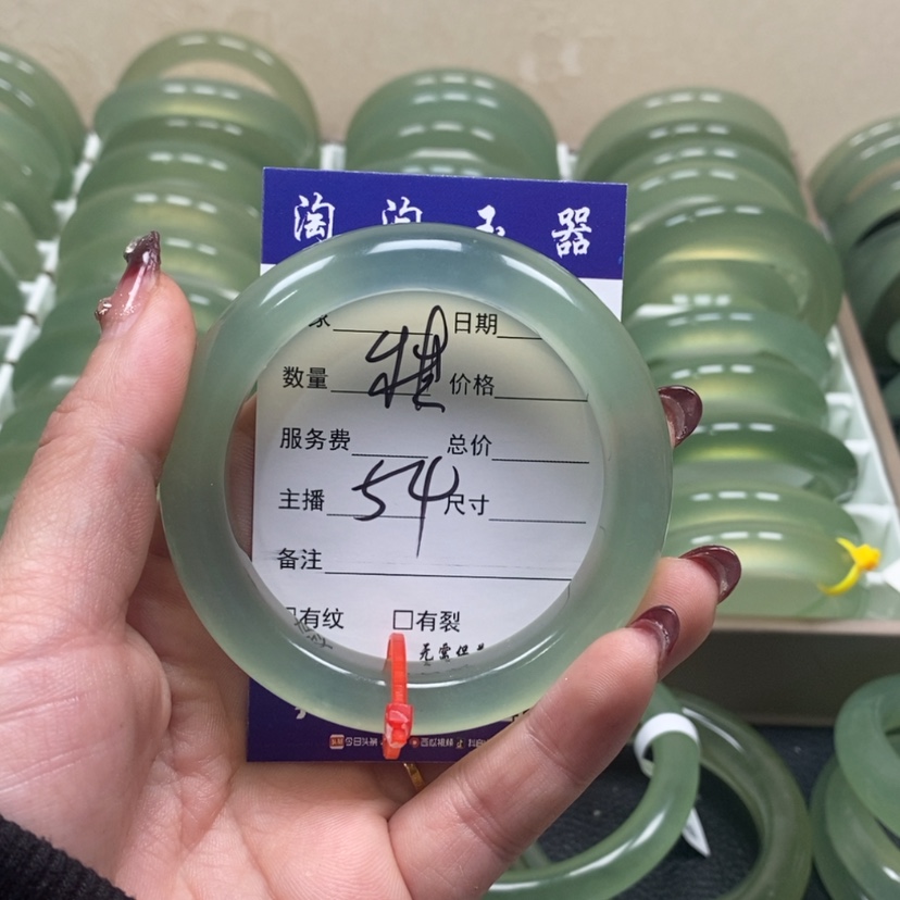 【闪购商品】蛇纹石玉手镯未镶嵌甜***甜