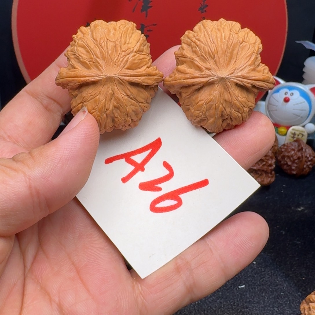 文玩核桃把件40老了磨盘