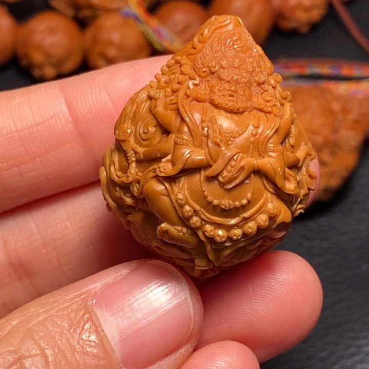 青***朴橄榄核手串/手链大黑天