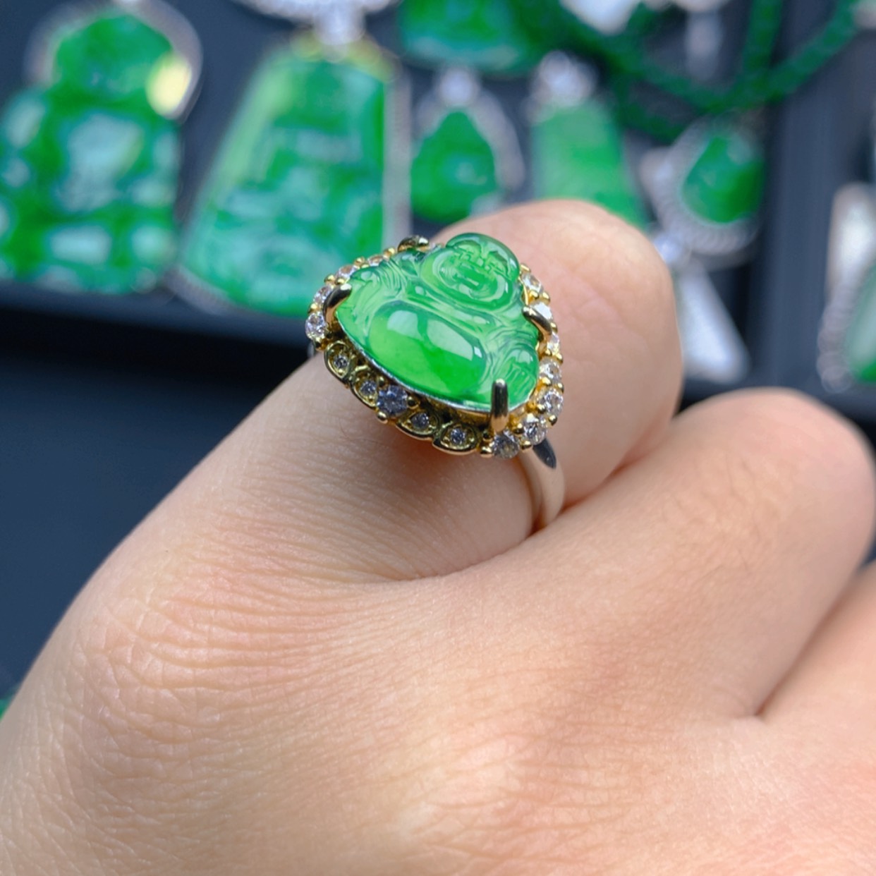 【闪购商品】翡翠戒指未镶嵌111111111