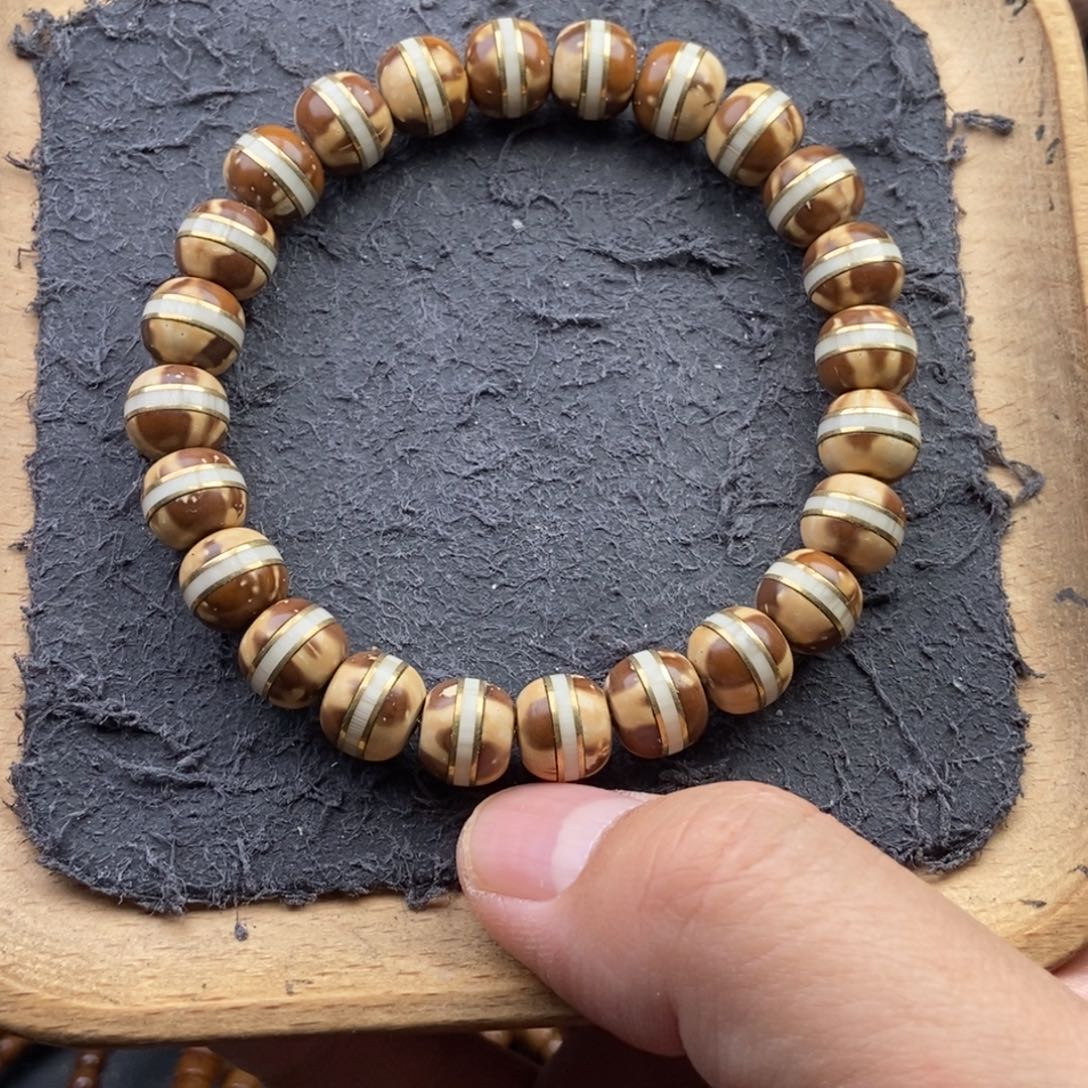 紫金鼠手串10mm天花板花皮