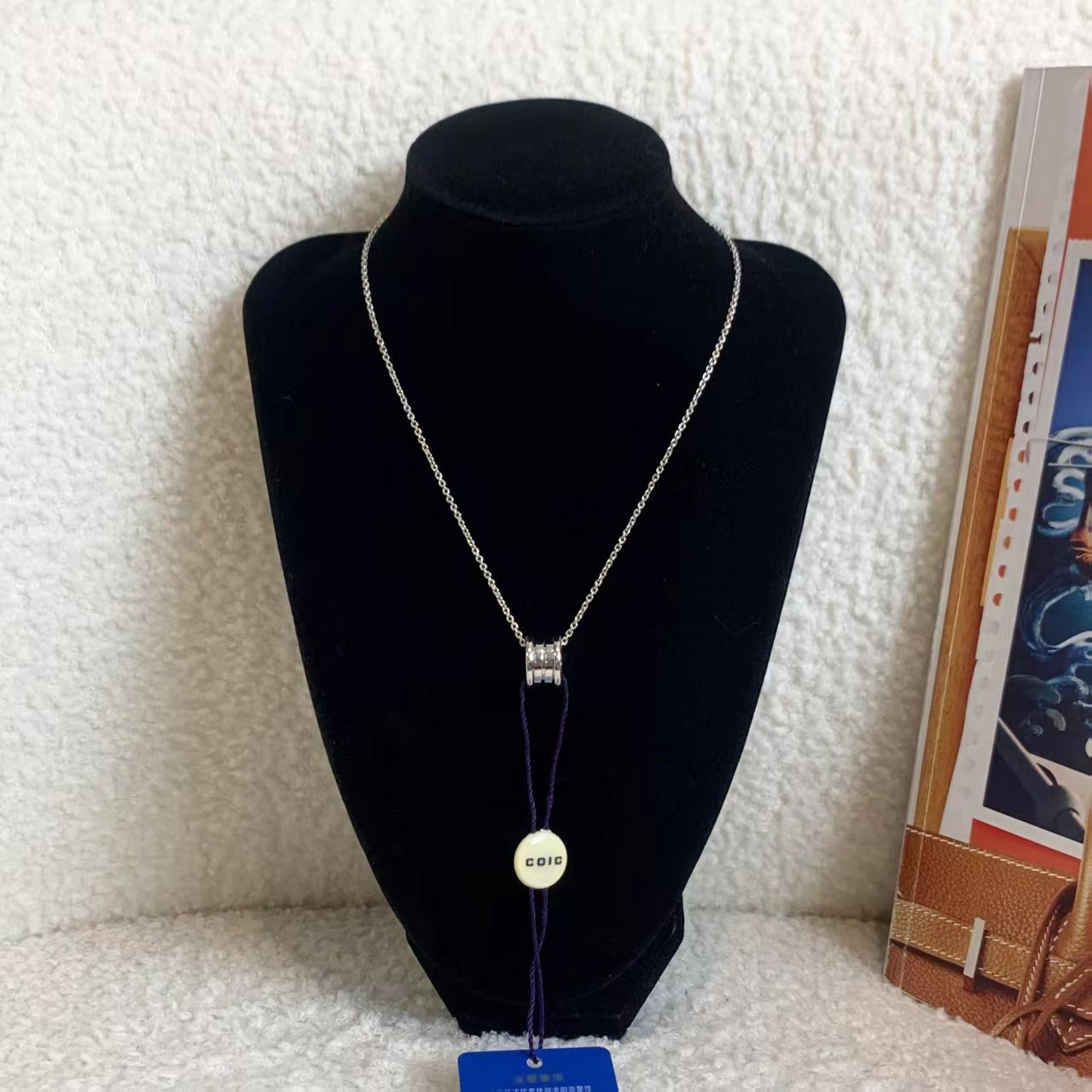 99新 BVLGARI/宝格丽 壹臻楠楠/白金B.zero1弹簧项链 11062003