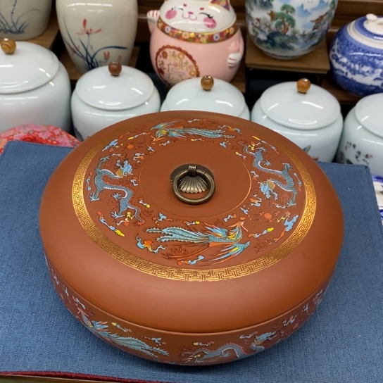 瓷片陶瓷茶叶罐密封罐