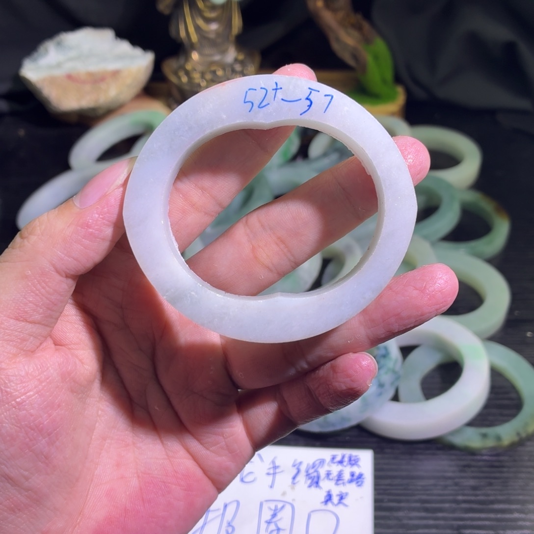 定制翡翠未镶嵌天然翡翠A货毛胚手镯定制