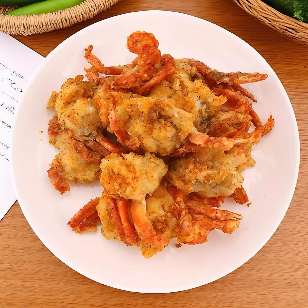 小妮家天妇罗蟹块 香酥蟹 鲜香可口 200g/盒 发6盒加椒盐或藤椒盐