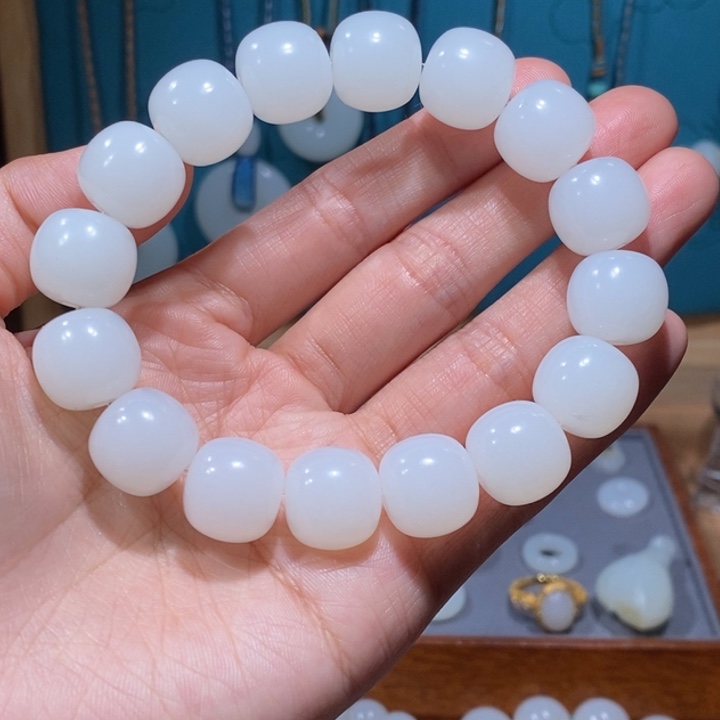 和田玉13/14手串未镶嵌