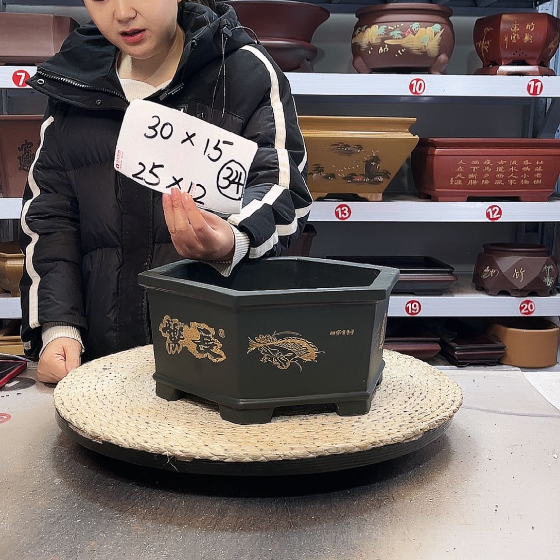 紫砂花盆紫砂花盆