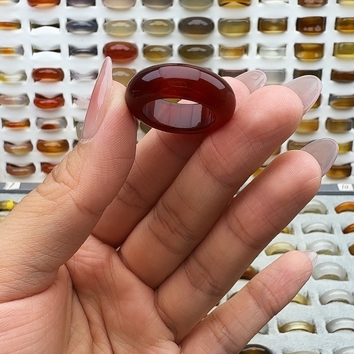 ****ᐝ玛瑙/玉髓未镶嵌戒指