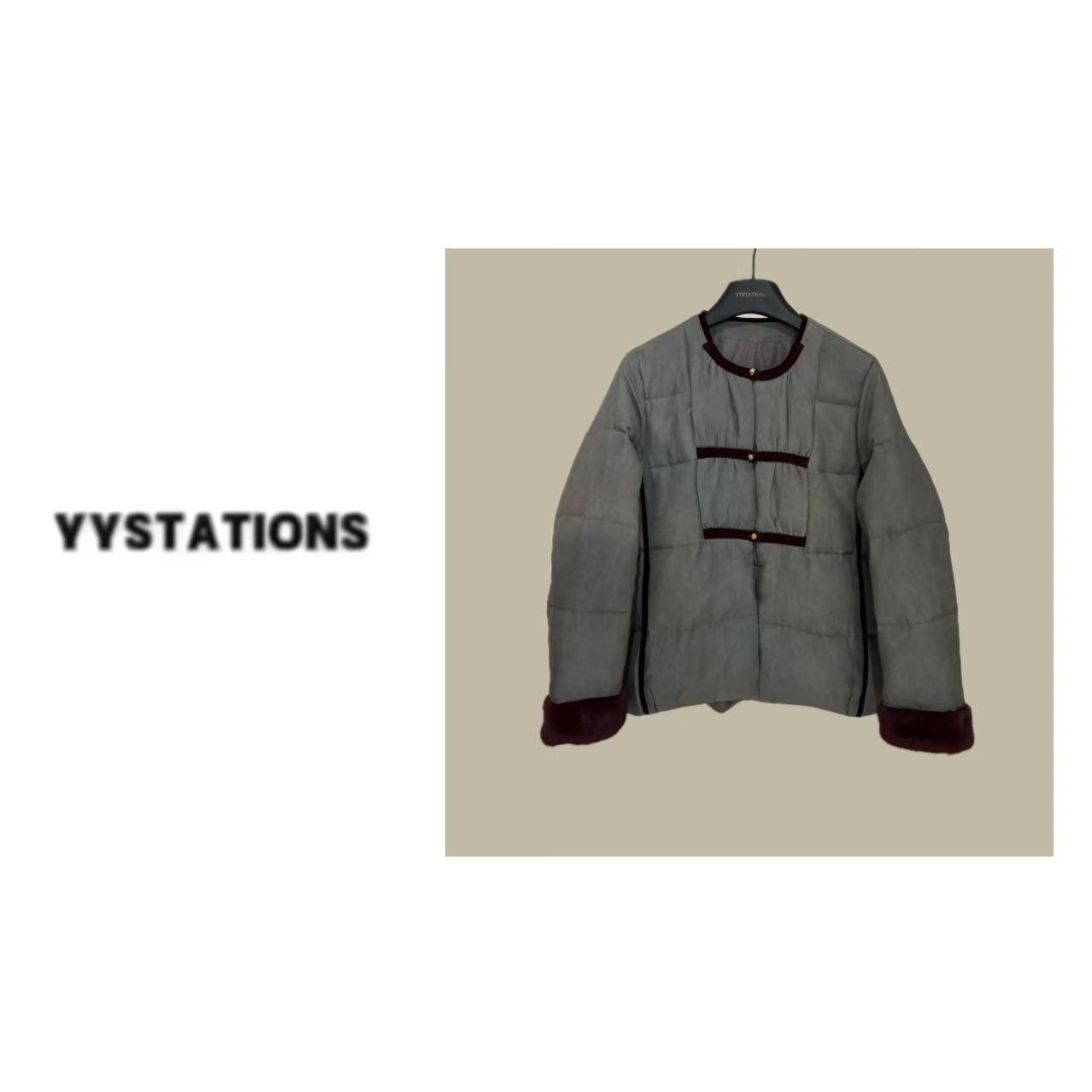 YYSTATIONS 【烟雨江南！】中式国风盘扣气质圆领百搭外套-81260