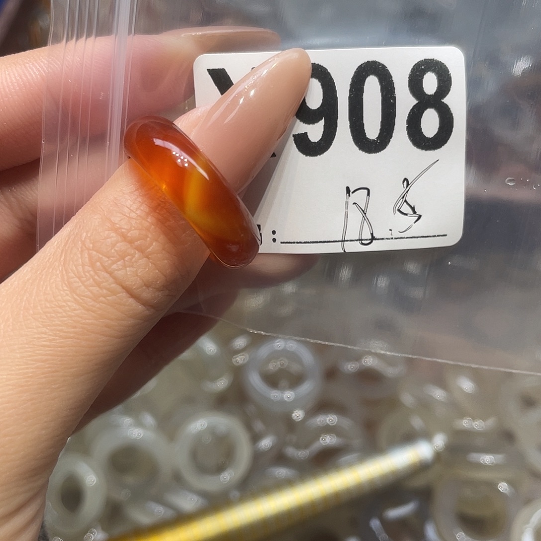 玛瑙/玉髓未镶嵌戒指908