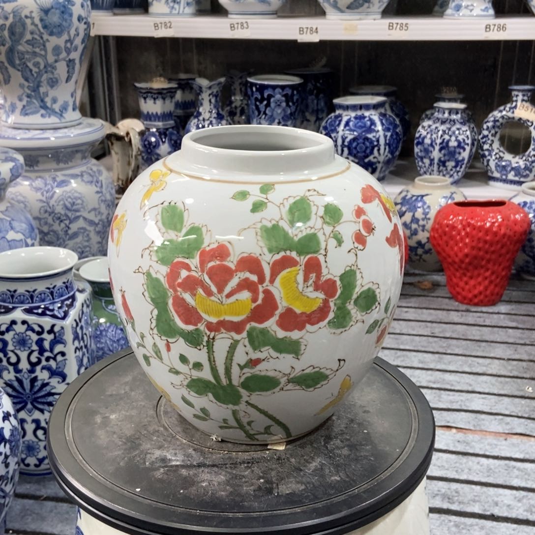 摆件微瑕手绘釉下彩