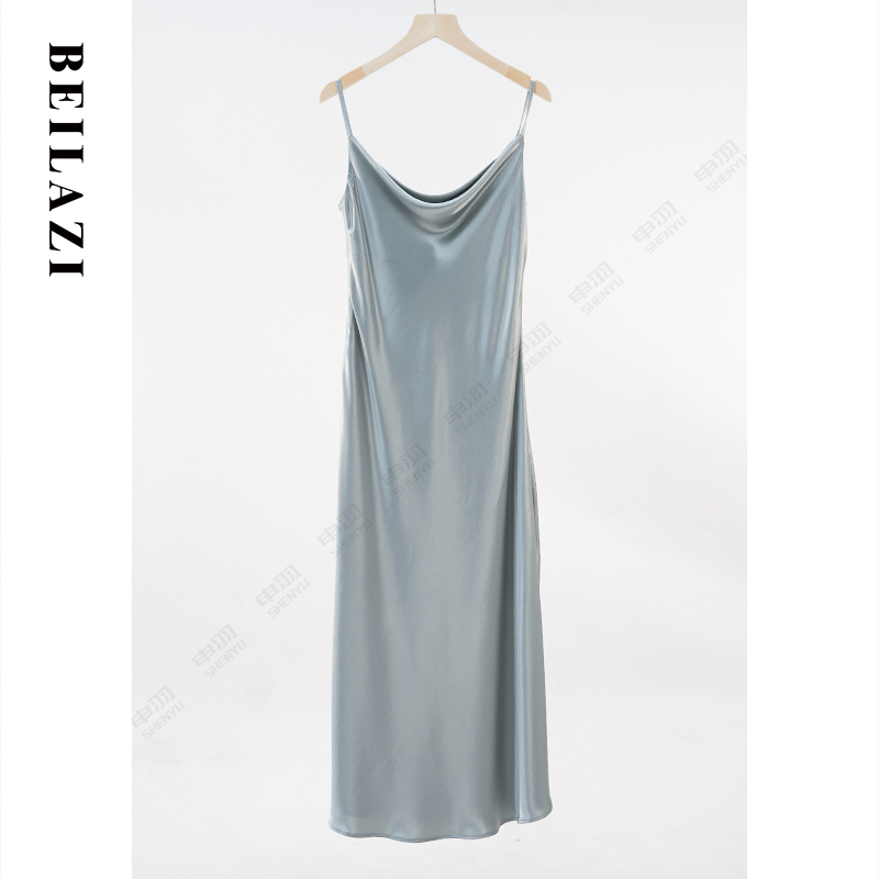 北拉子丨镜花水月丨轻盈时尚性感舒适吊带连衣裙SYASS-L080