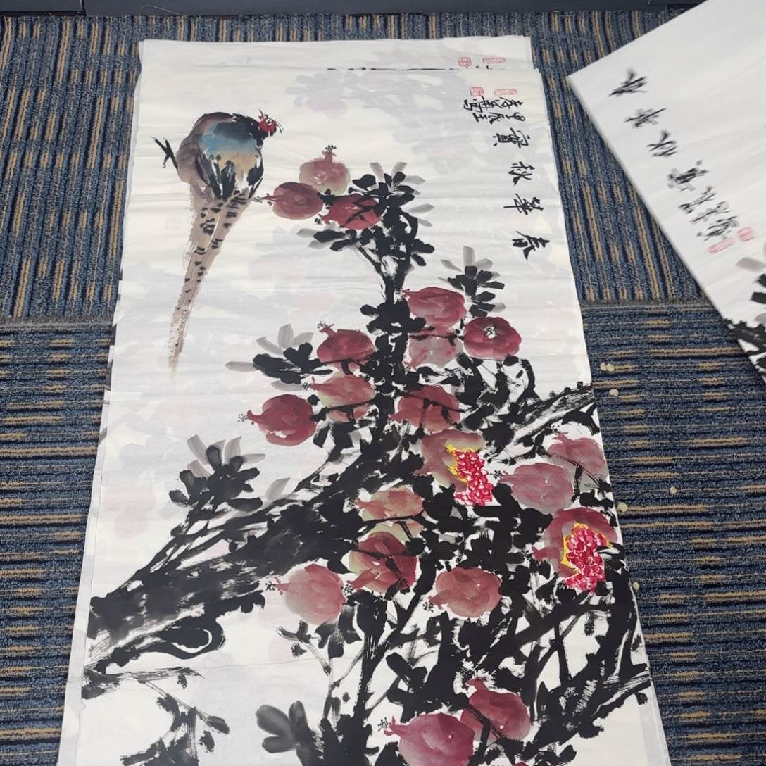 国画国画花鸟四尺。王孝华琪