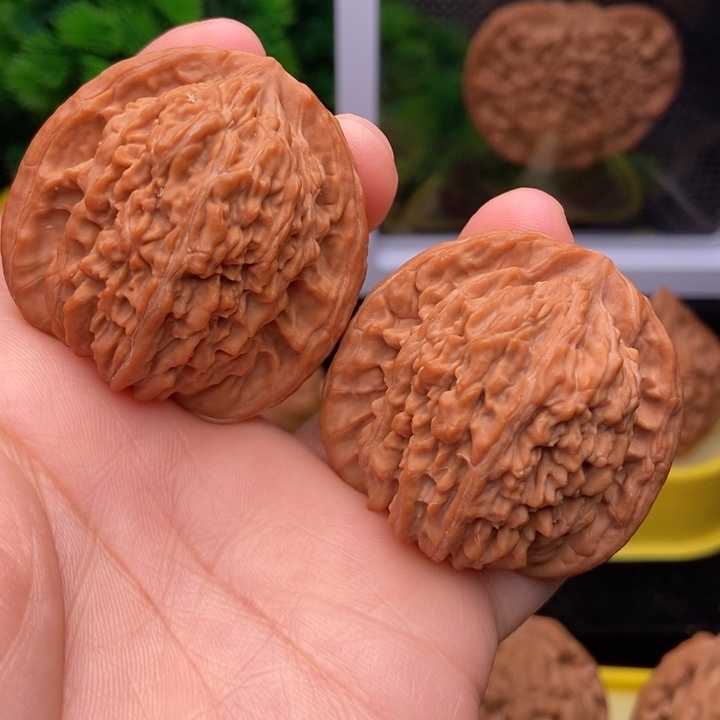 吊坠文玩核桃三角楼43全品