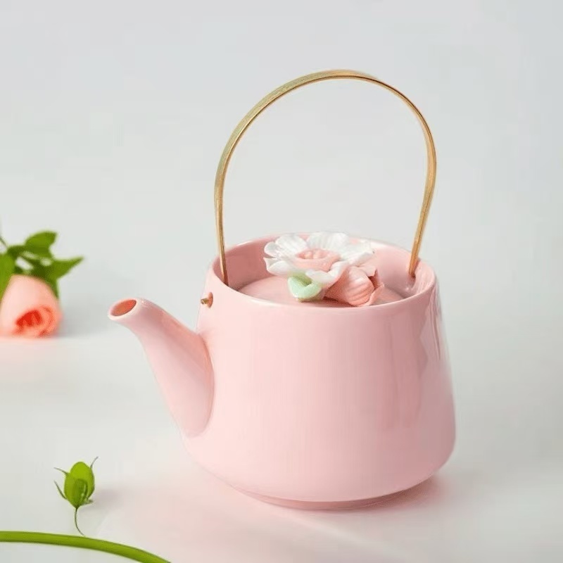 粉捏花提梁壶zh327