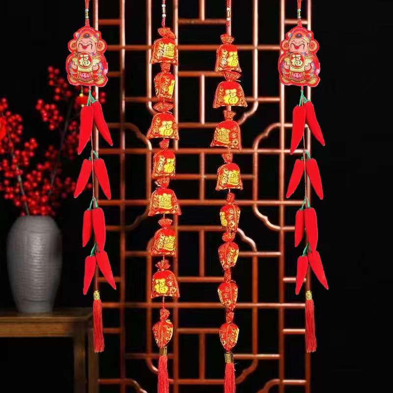 财神挂辣椒八方来财辣椒串