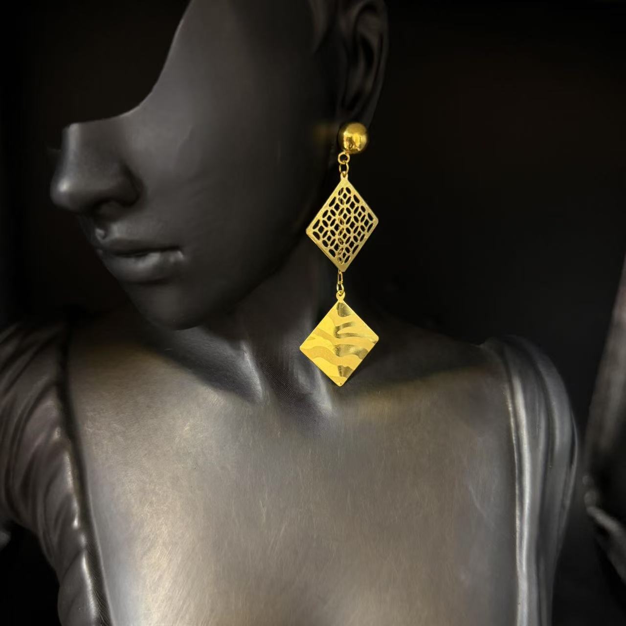 娅然黄金   足金999   8.52g   耳饰