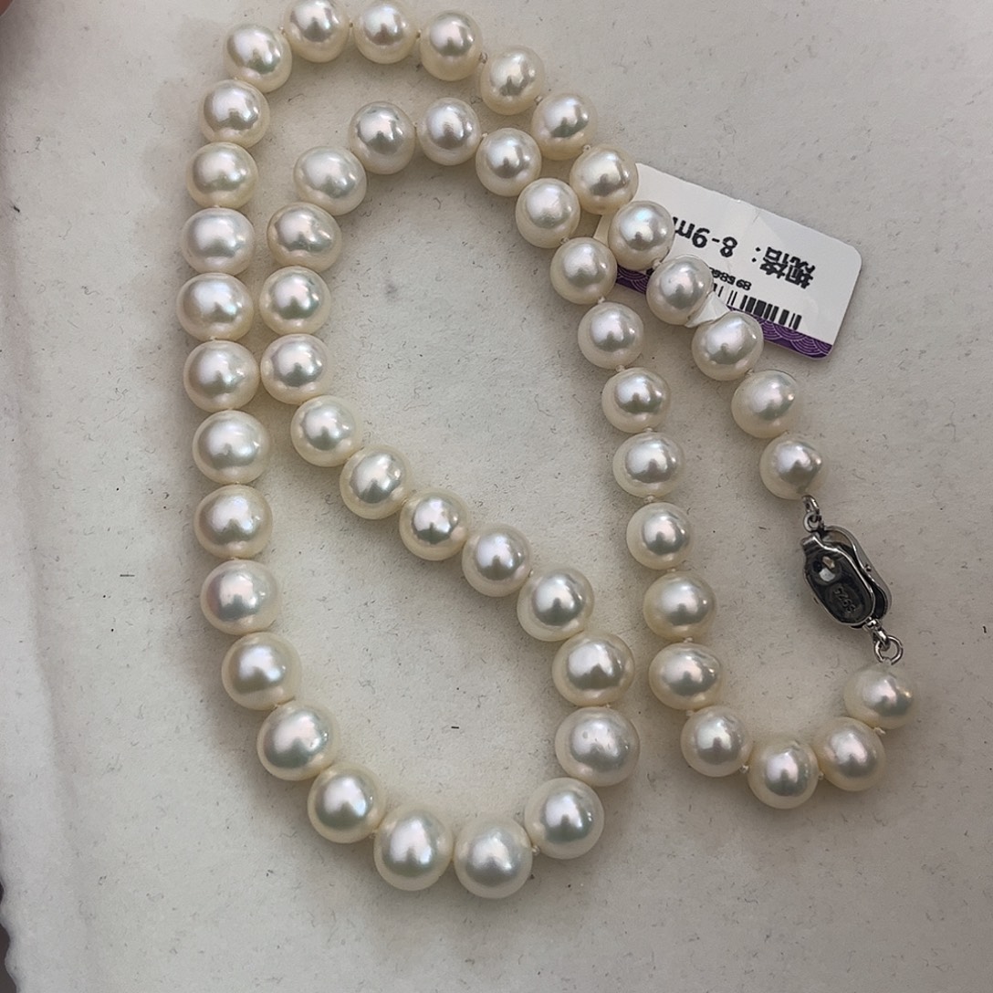 淡水珍珠颈饰银S925镶嵌