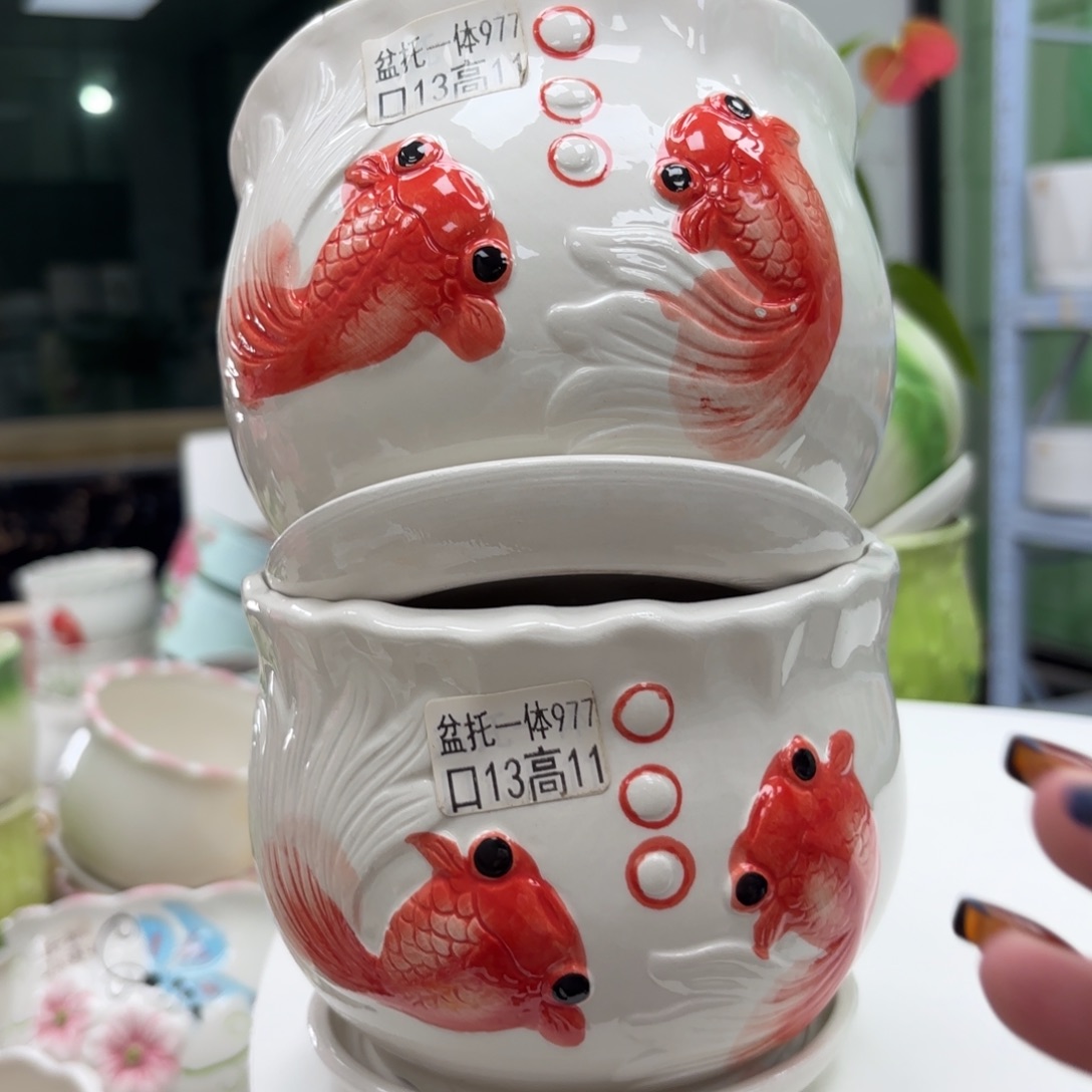 @夏西陶瓷花盆@@5977