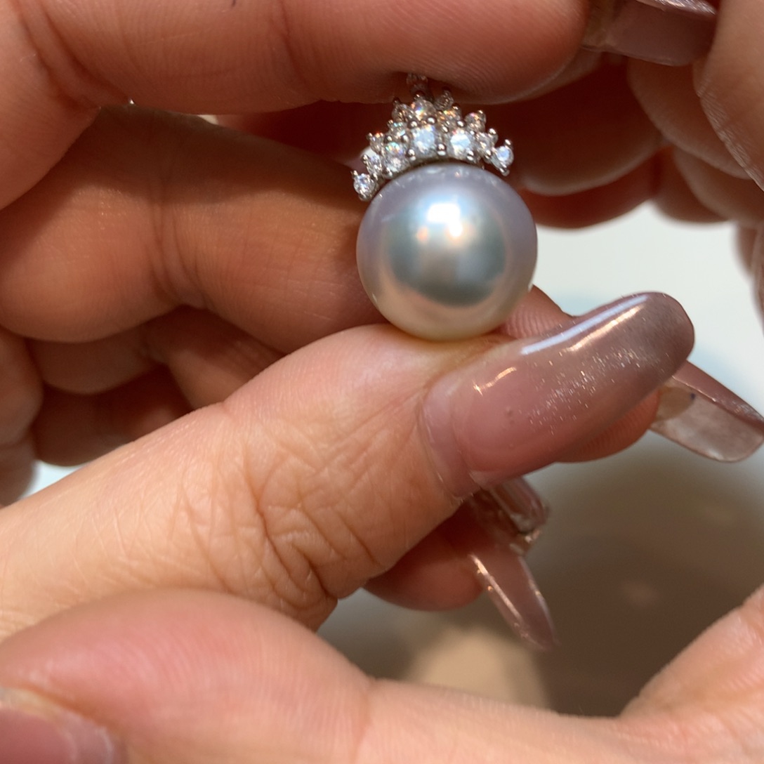 海水珍珠颈饰银S925镶嵌