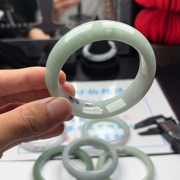 翡翠未镶嵌手镯5657 x6 80