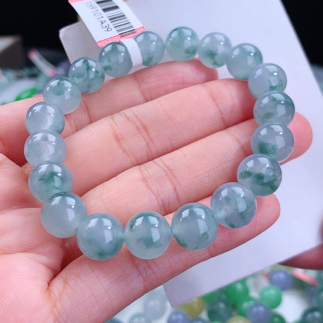 翡翠手链未镶嵌卡10mm
