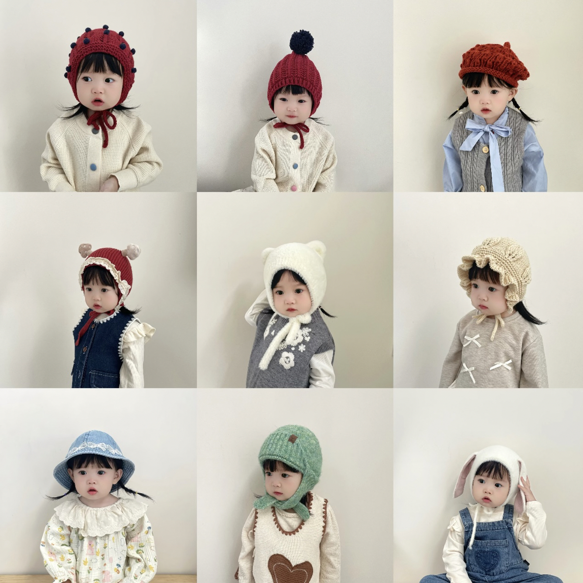 直播过款链接，瑕品无售后，满2单飞 宝宝秋冬帽子