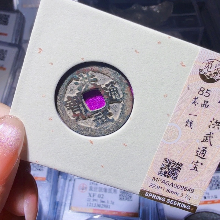 铜DX评级币一个，9649