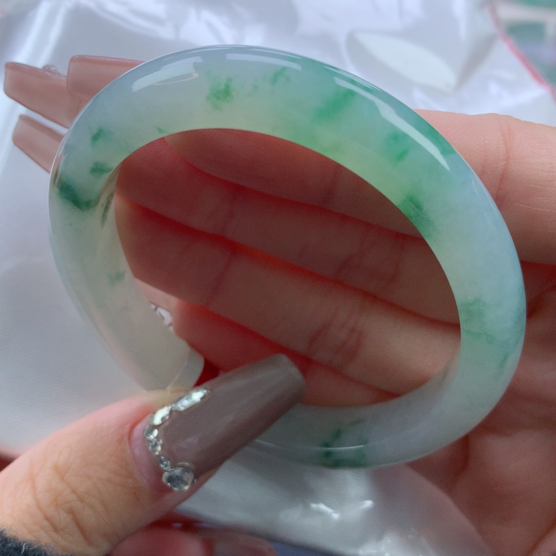 翡翠手镯未镶嵌55贵妃