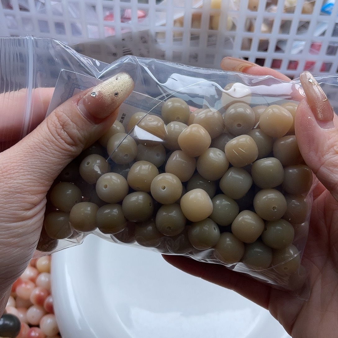 白玉菩提吊坠a锅底11mm/100颗