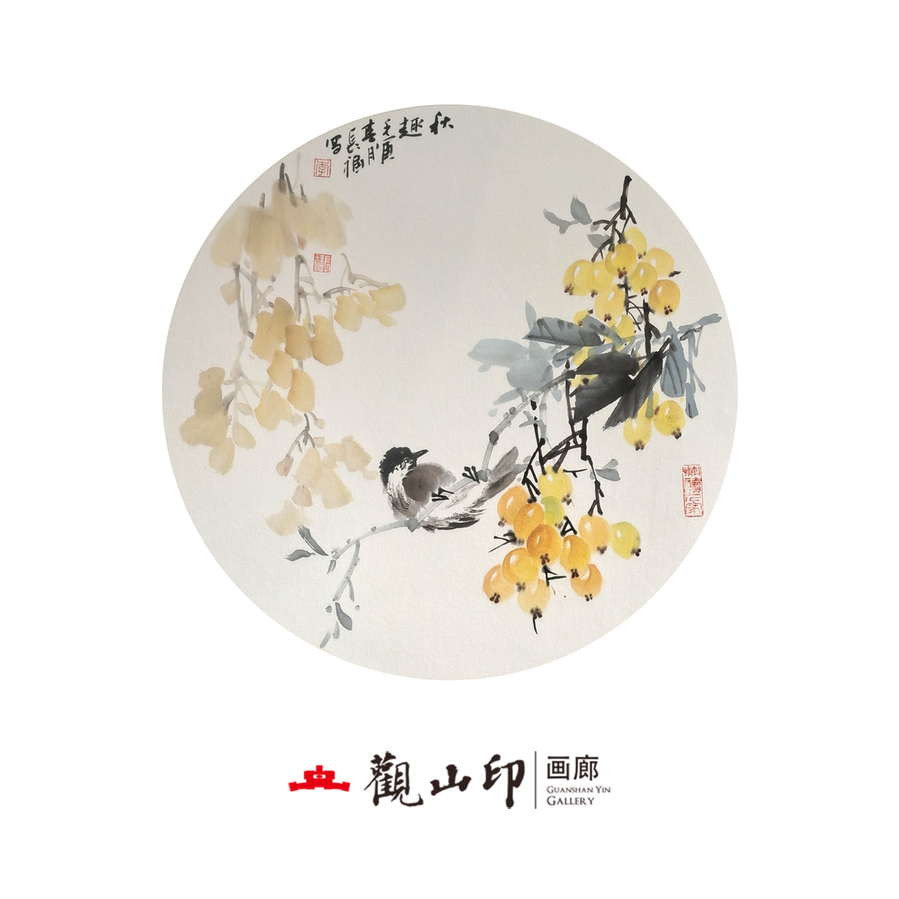 李长福-原创手绘国画50x50cm作品-7106