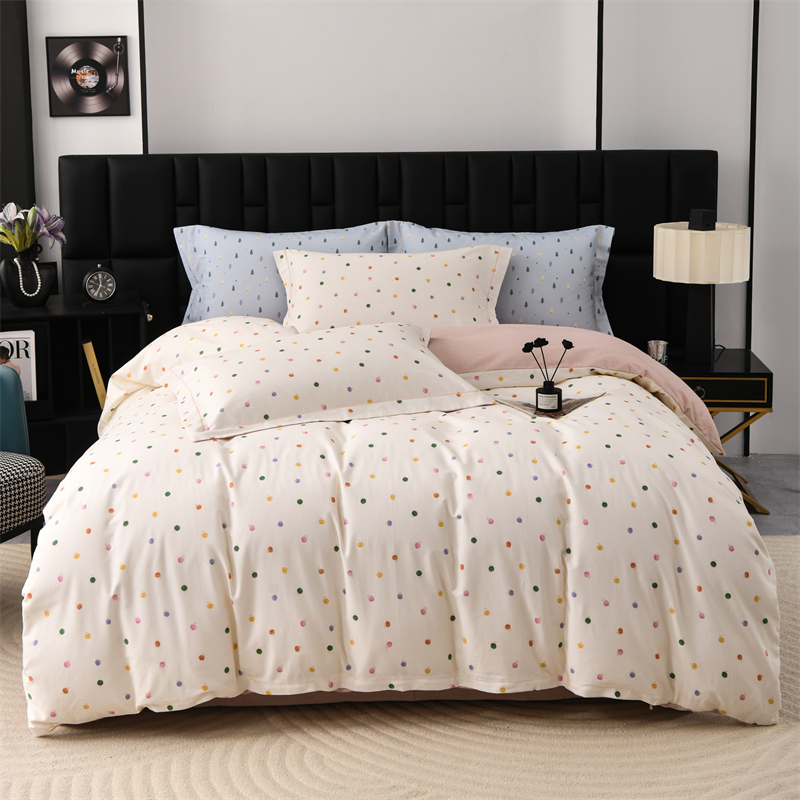 （全棉磨毛四件套）新款柔软亲肤细腻舒适高颜值提花四件套H