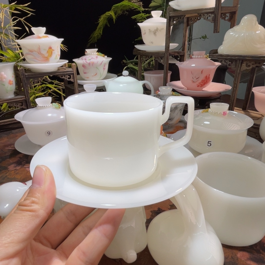 冰晶璞玉咖啡杯➕底叠