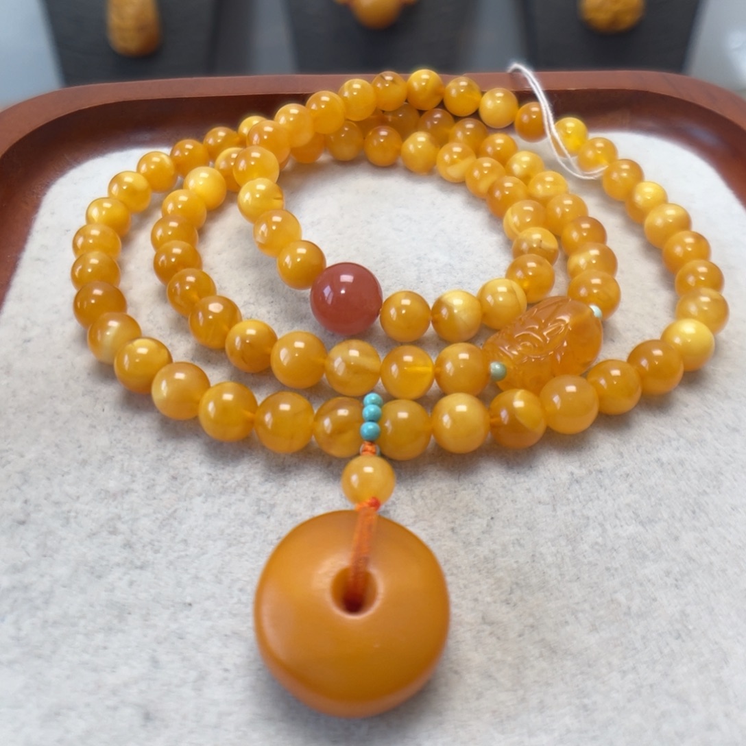 蜜蜡未镶嵌手串蜜蜡