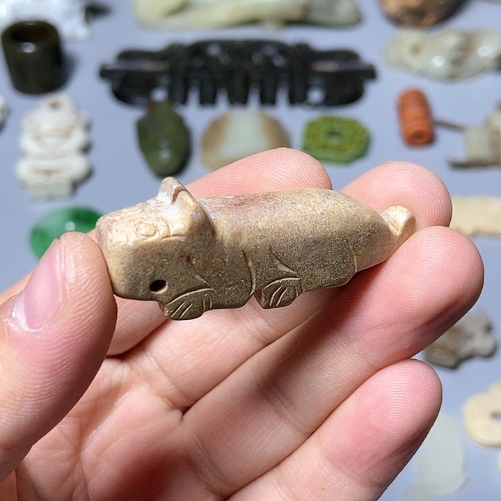 和田玉未镶嵌颈饰110