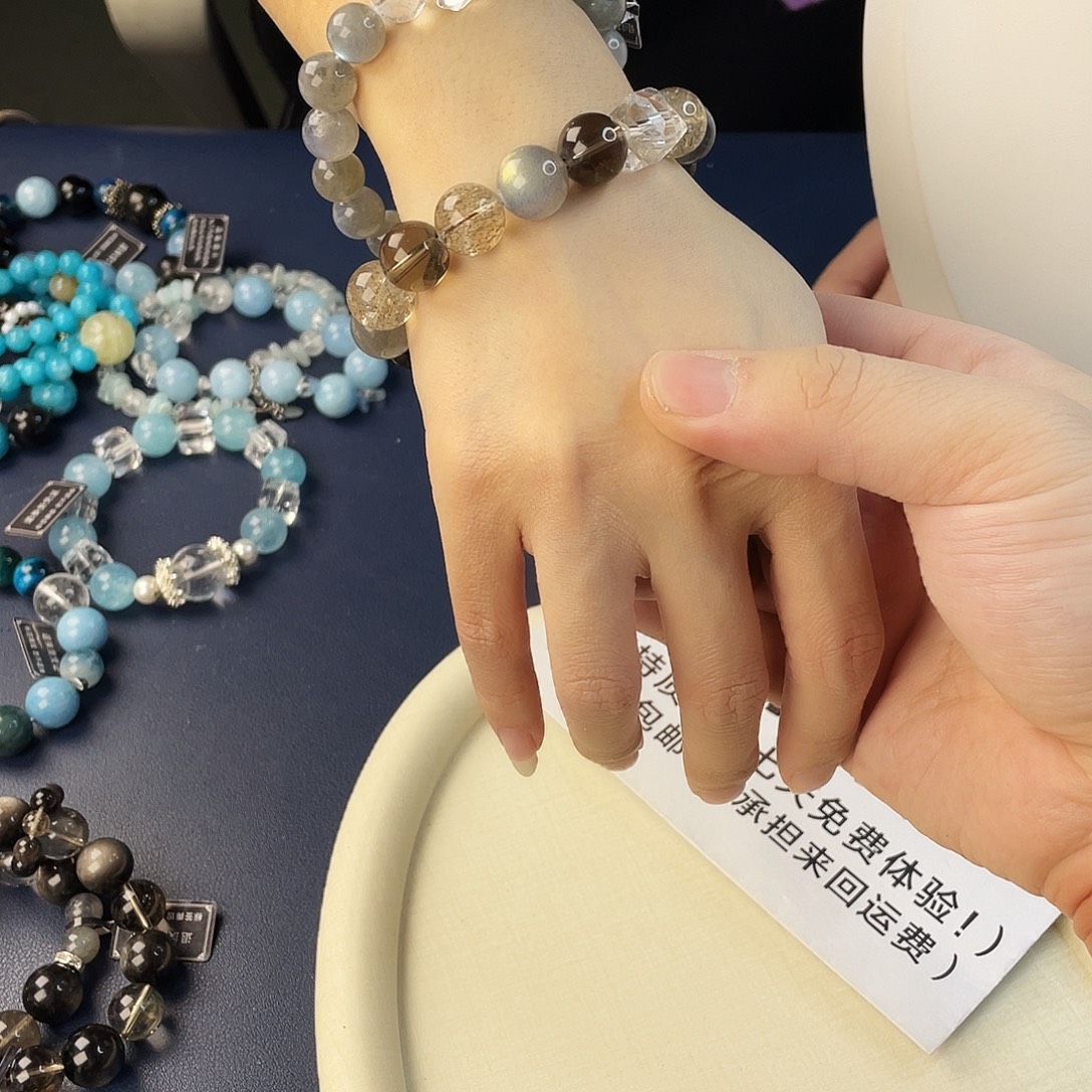 银S925镶嵌水晶手链