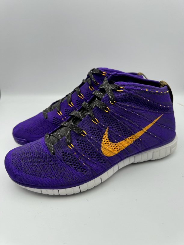 95新 MM6 42码265/Free Flyknit Chukka 休闲鞋 葡萄紫/黑