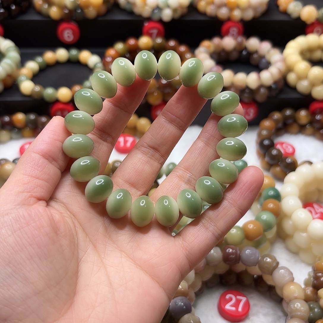 Z***Q菩提根/象牙果手串已加备用珠